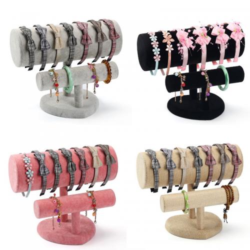 Velveteen Multi Purpose Jewelry Display with Middle Density Fibreboard & PVC Plastic Sold By PC