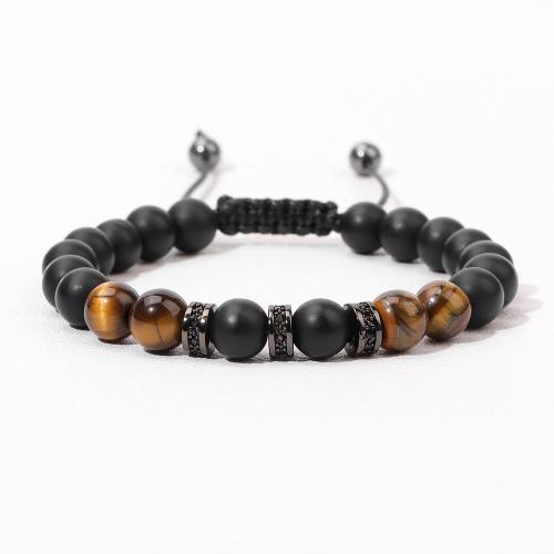Gemstone Bracelets Natural Stone handmade fashion jewelry & for man Length Approx 19 cm Sold By PC
