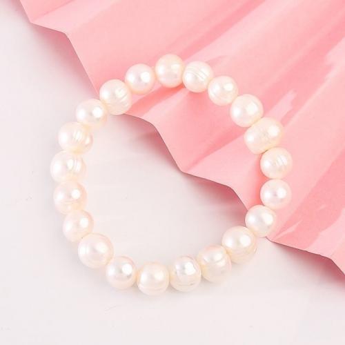 Sötvatten odlade Pearl Bracelet, Freshwater Pearl, mode smycken & för kvinna, fler färger för val, 7.8-8.3mm, Längd Ca 18 cm, Säljs av PC