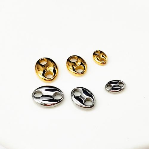 مجوهرات الفولاذ المقاوم للصدأ المشبك, 304 الفولاذ المقاوم للصدأ, ديي & حجم مختلفة للاختيار, المزيد من الألوان للاختيار, تباع بواسطة PC