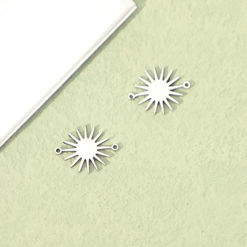 Stainless Steel Connector 304 Stainless Steel Sun polished fashion jewelry & DIY & 1/1 loop original color Sold By PC