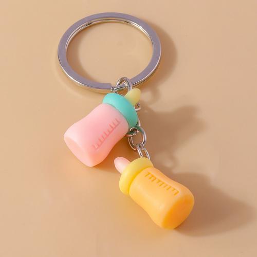 Zinc Alloy Key Clasp Resin with Zinc Alloy feeding bottle multifunctional & Unisex nickel lead & cadmium free Sold By PC