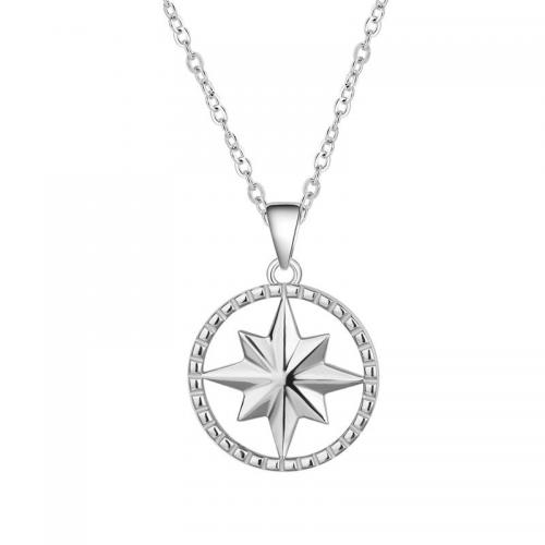 925 Sterling Silver Jewelry Sets Eight Point Star platinum plated & for woman & hollow Sold By PC