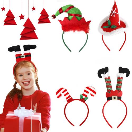 Kalėdų galvos juosta, Neaustinės medžiagos, su Plastmasinis, Kalėdų dizainas & vaikams & įvairių stilių pasirinkimas, daugiau spalvų pasirinkimas, Pardavė PC