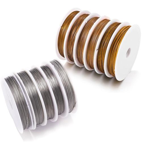 304 Stainless Steel Wire, DIY & different size for choice, more colors for choice, 5Spools/Lot, Sold By Lot