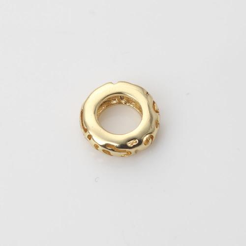 Brass Jewelry Beads Round gold color plated DIY nickel lead & cadmium free Sold By PC