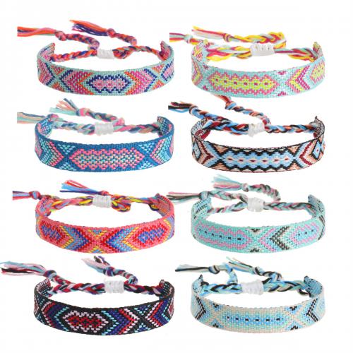 Chain Woven Bracelets Polyester and Cotton handmade fashion jewelry & for woman .4cm Length Approx 18-23 cm Sold By PC