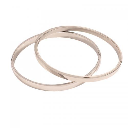 Stainless Steel Bangle 304 Stainless Steel plated 2 pieces & for woman Sold By Set