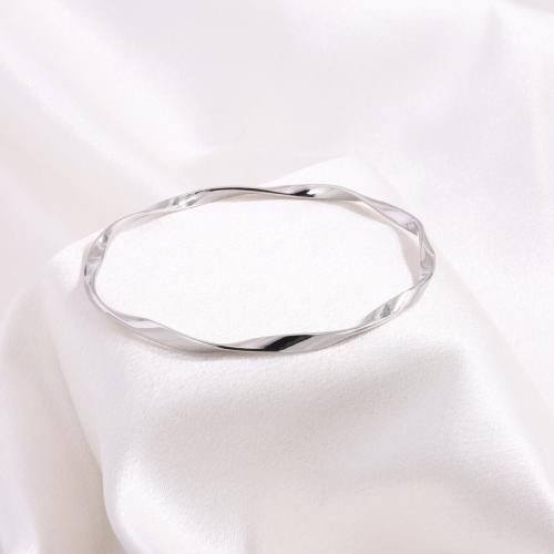 Stainless Steel Bangle 304 Stainless Steel for woman original color Sold By PC