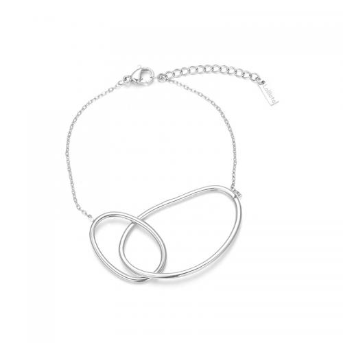 Stainless Steel Jewelry Bracelet 304 Stainless Steel with 3cm extender chain fashion jewelry & for woman original color Length Approx 16 cm Sold By PC
