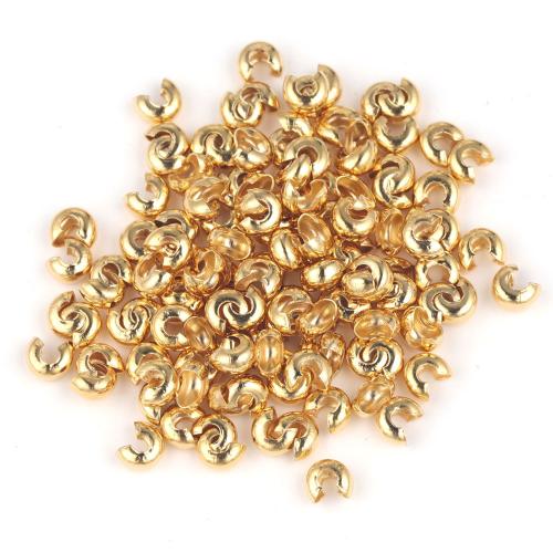 304 Stainless Steel Crimp Bead Cover Vacuum Ion Plating fashion jewelry & DIY nickel lead & cadmium free Sold By PC