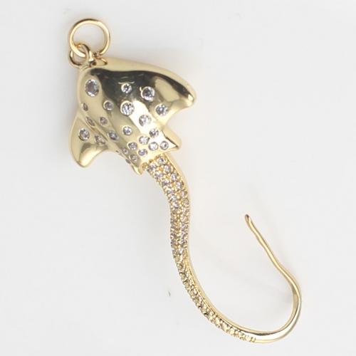 Brass Jewelry Pendants Animal gold color plated DIY nickel lead & cadmium free Sold By PC