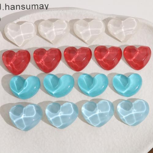 Fashion Resin Cabochons Heart DIY Sold By PC