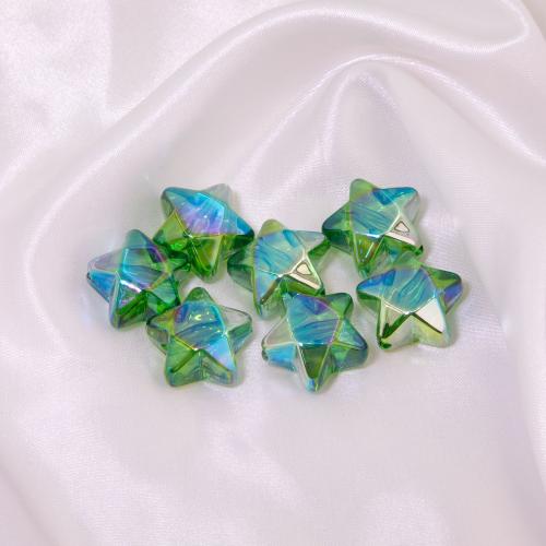 Akryl smykker perler, Stjerne, du kan DIY, flere farver til valg, 19mm, Hole:Ca. 2.8mm, 10pc'er/Bag, Solgt af Bag