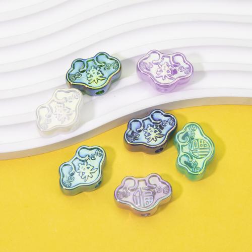 Acryl sieraden kralen, DIY, meer kleuren voor de keuze, 16.50x24.50mm, Gat:Ca 4mm, 10pC's/Bag, Verkocht door Bag