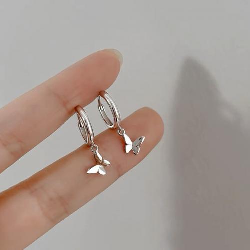 925 Sterling Silver Drop &  Dangle Earrings plated for woman silver color Sold By Pair