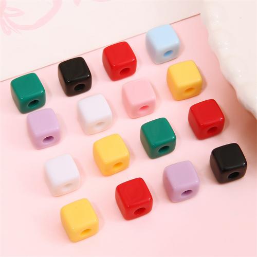 Opaque Acrylic Beads stoving varnish DIY & for woman Approx 2mm Sold By Bag