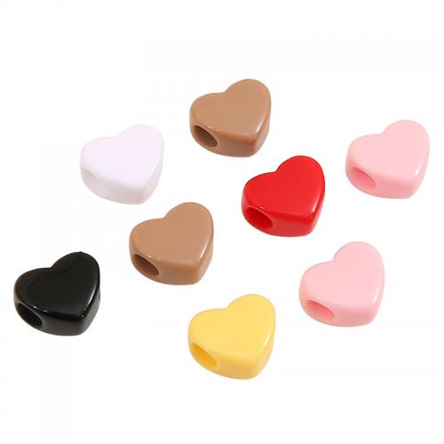 Solid Color Akril gyöngyök, DIY & a nő, több színt a választás, Lyuk:Kb 4mm, 30PC-k/Bag, Által értékesített Bag