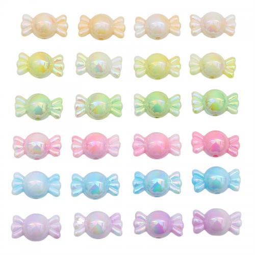 Solid Color Akril gyöngyök, DIY & a nő, több színt a választás, 5PC-k/Bag, Által értékesített Bag