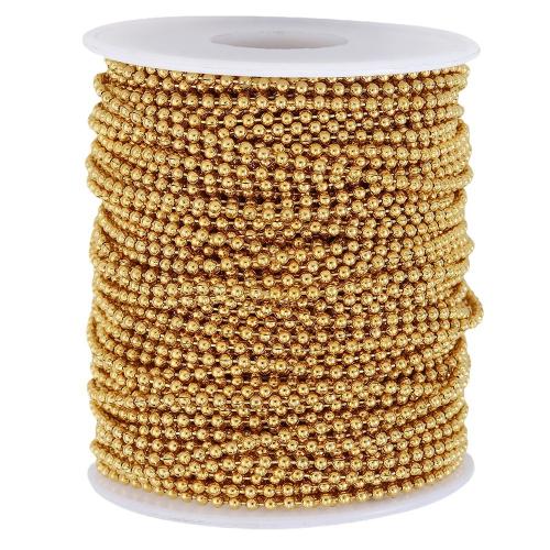 Rustfrit stål smykker kæde, 304 rustfrit stål, Runde, mode smykker & du kan DIY & forskellig størrelse for valg, gylden, Solgt af m
