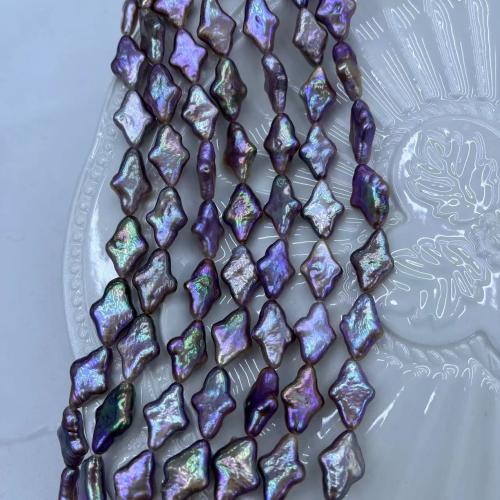 Naturel d'eau douce perles, perle d'eau douce cultivée, bijoux de mode & DIY, violet, 10x15mm, Environ 26PC/brin, Vendu par brin
