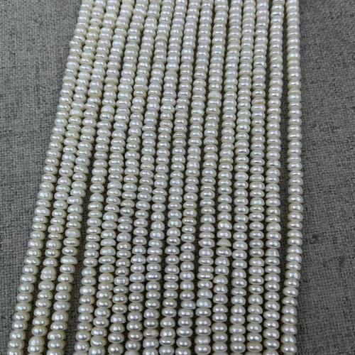 Koraliki Keishi z hodowlanych pereł słodkowodnych, Perła naturalna słodkowodna, biżuteria moda & DIY & różnej wielkości do wyboru, biały, sprzedawane na około 38 cm Strand