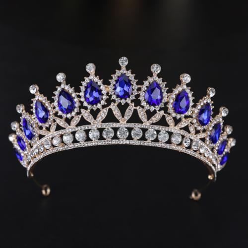 Bridal Tiaras Zinc Alloy with Crystal fashion jewelry & for woman & with rhinestone nickel lead & cadmium free diameter 140mm height 75mm arc length 280-300mm Sold By PC