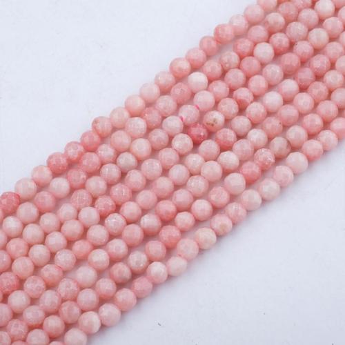 Gemstone Smycken Pärlor, Rosa Opal, DIY & olika storlek för val & fasetterad, rosa, Såld Per Ca 38 cm Strand