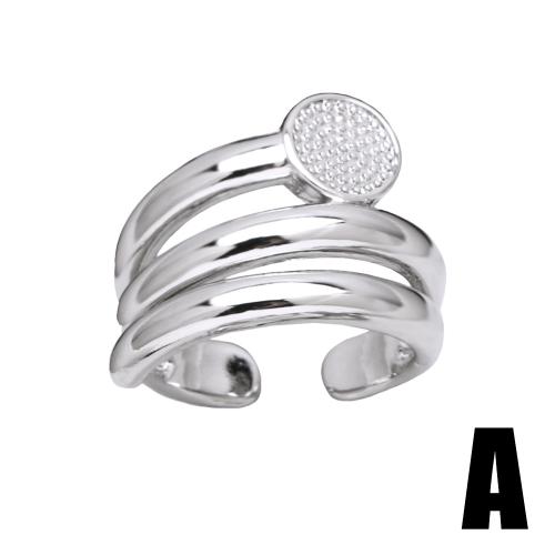 Brass Finger Ring plated fashion jewelry silver color nickel lead & cadmium free Sold By PC