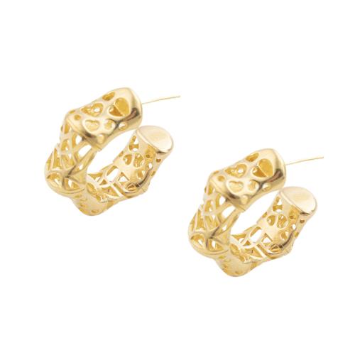 Brass Stud Earring plated for woman golden Sold By Lot
