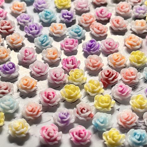 3D Καρφί Τέχνης Διακόσμηση, Ρητίνη, Λουλούδι, DIY & για τη γυναίκα, περισσότερα χρώματα για την επιλογή, 8mm, 50PCs/Παρτίδα, Sold Με Παρτίδα