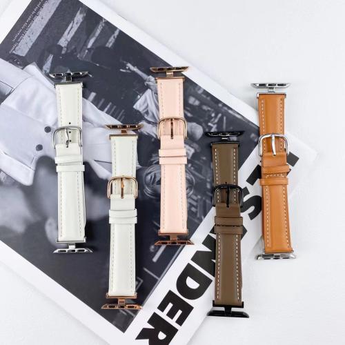 Watch Bands PU Leather with 304 Stainless Steel for apple watch & Unisex Sold By PC