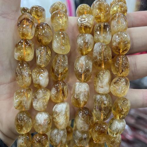 Natural Citrine Beads Nuggets fashion jewelry & DIY yellow Sold Per Approx 38 cm Strand
