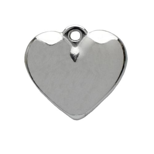 Přívěsky srdce z nerezové oceli, 304 Stainless Steel, DIY & různé velikosti pro výběr, Původní barva, Prodáno By PC