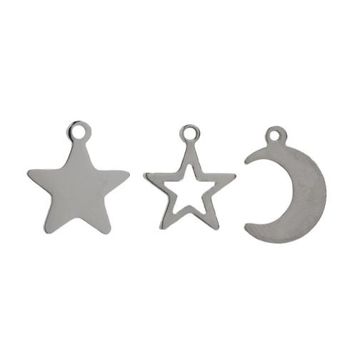 Nerezová ocel Šperky Přívěsky, 304 Stainless Steel, Jiný tvar pro výběr & DIY, Původní barva, Prodáno By PC