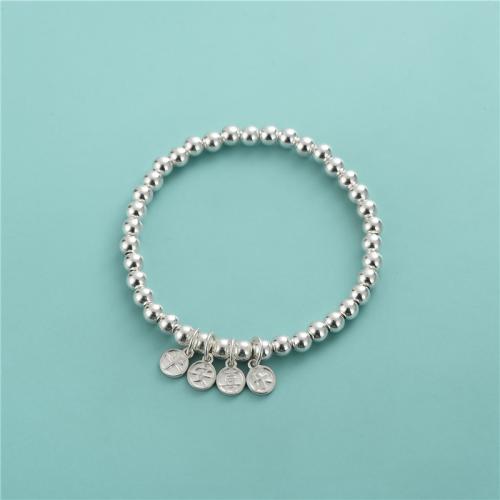 925 prata esterlina pulseira, tamanho diferente para a escolha & para mulher, prateado, vendido por PC
