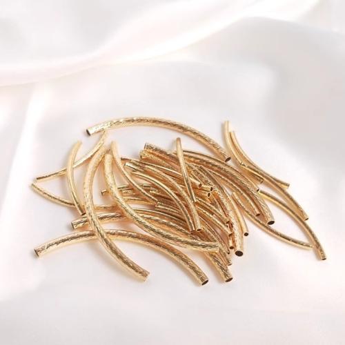 Brass Tube Beads 14K gold-filled golden nickel lead & cadmium free Sold By PC