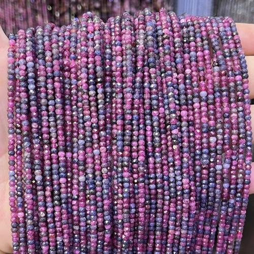 Gemstone Jewelry Beads Natural Stone Abacus fashion jewelry & DIY & faceted mixed colors Sold Per Approx 38 cm Strand