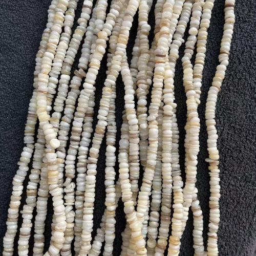 Naturlig Freshwater Shell Perler, Nuggets, mode smykker & du kan DIY, blandede farver, 2x6mm, Ca. 240pc'er/Strand, Solgt af Strand