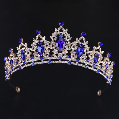 Bridal Tiaras Zinc Alloy with Crystal for woman & with rhinestone nickel lead & cadmium free diameter 140mm height 70mm arc length 280mm Sold By PC