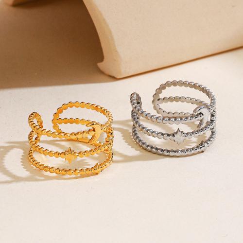 Stainless Steel Finger Ring 304 Stainless Steel fashion jewelry & for woman inner diameter 17mm Sold By PC