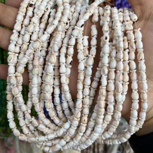 Perles naturelles de coquillage d'eau douce , coquille, bijoux de mode & DIY, couleurs mélangées, 5x8mm, Environ 51PC/brin, Vendu par brin