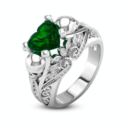 Zink Alloy Finger Ring, mode smycken & olika storlek för val & för kvinna & med strass, fler färger för val, nickel, bly och kadmium gratis, Säljs av PC