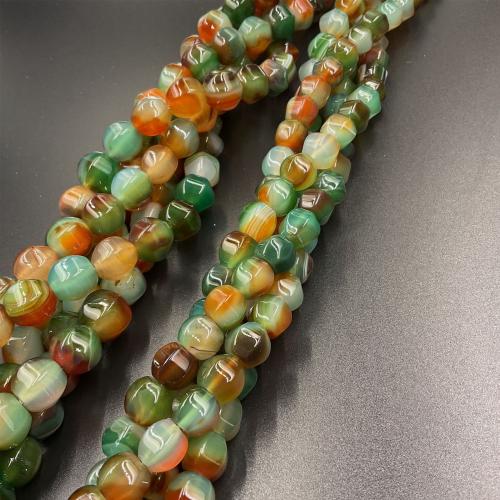 Grânulos de ágata, Ágata pavão, joias de moda & DIY & tamanho diferente para a escolha, cores misturadas, vendido para Aprox 38 cm Strand