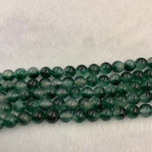 Natural Chalcedony Bead Round polished fashion jewelry & DIY green Sold Per Approx 38 cm Strand