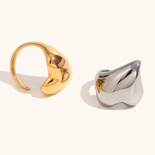 Stainless Steel Finger Ring 316L Stainless Steel Heart Vacuum Ion Plating fashion jewelry & for woman Sold By PC
