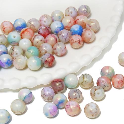 Fashion Glass Beads Round DIY 10mm Sold By Bag