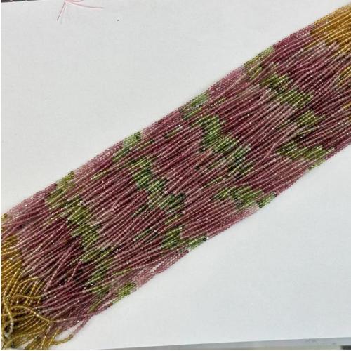 Gemstone Jewelry Beads Tourmaline fashion jewelry & DIY & faceted 2mm Sold Per Approx 32 cm Strand