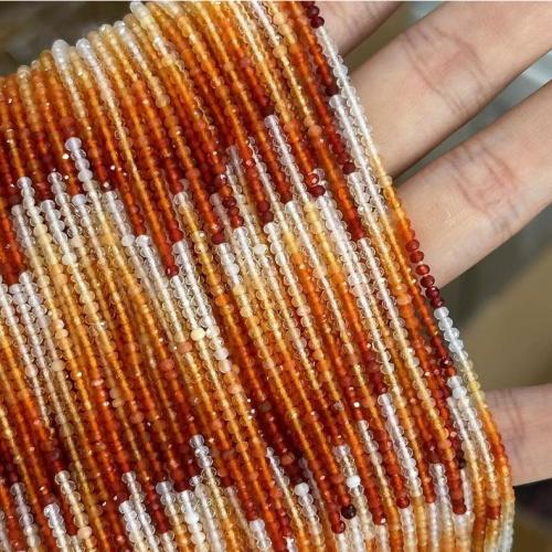 Gemstone Jewelry Beads Fire Opal polished fashion jewelry & DIY & faceted mixed colors 2mm Approx Sold By Strand