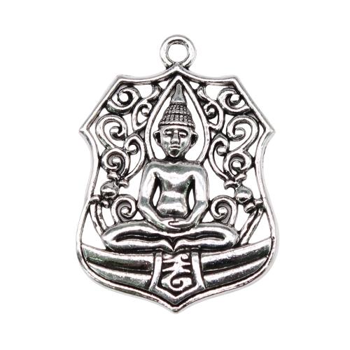 Zinc Alloy Hollow Pendants antique silver color plated vintage & fashion jewelry & DIY Sold By PC